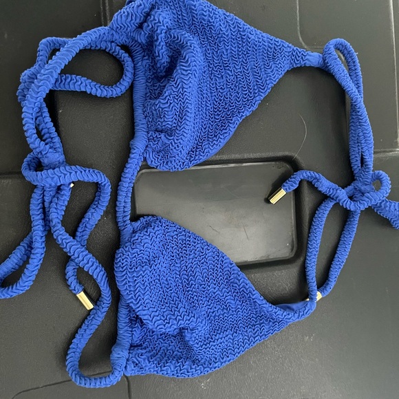 Monday Swimwear Antigua Blue Crinkle Set - Picture 7 of 10